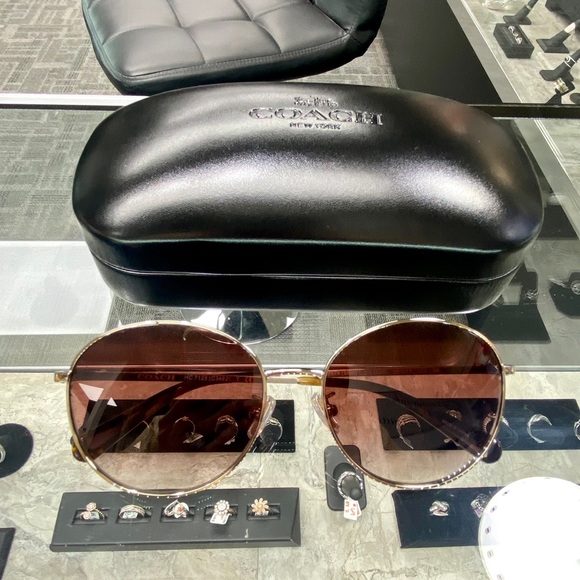 COACH Round Oversized 56MM Round Sunglasses - Picture 1 of 15
